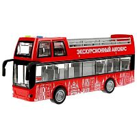 Машина Экскурсионный Автобус свет звук Технопарк WY916A-R-RED