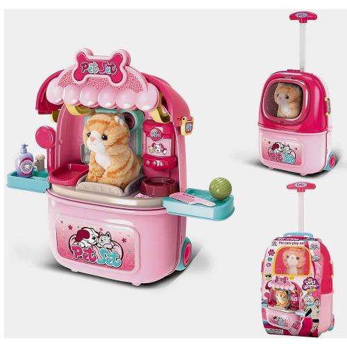 Игровой набор Зоосалон в чемодане PlaySmart 008-980A-4 фото 3