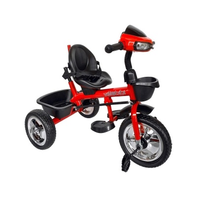 Велосипед трёхколёсный с родительской ручкой Velobibi Марс ВЛ-0612 красный 03
