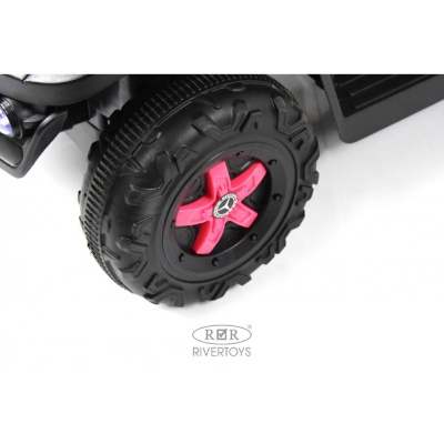 Детский электромобиль RiverToys G005GG розовый 02