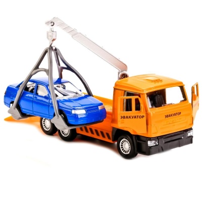 Металлическая машинка КамАЗ Эвакуатор Технопарк SB-16-27-A2-WB 03
