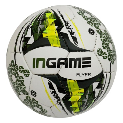 Мяч футбольный Ingame Flyer IFB-105 бело-жёлтый 01