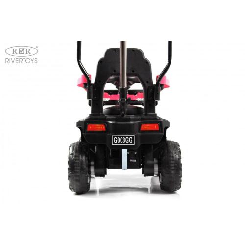 Детский электромобиль RiverToys G003GG розовый фото 4