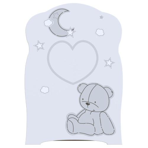 Кровать детская с поперечным маятником ВДК Bear and moon белый фото 2