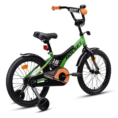 Велосипед двухколёсный 16 Rocket Phoenix 16.PHOENIX.GN.25 зелёный 02