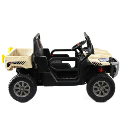 Детский электромобиль RiverToys H005HH кремовый 2