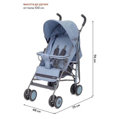 Коляска прогулочная Rant basic Tango RA351 голубая 2