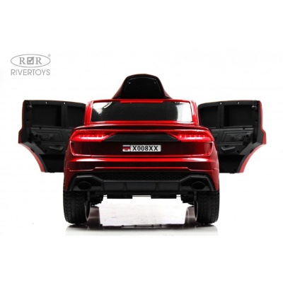Детский электромобиль RiverToys X008XX красный глянец