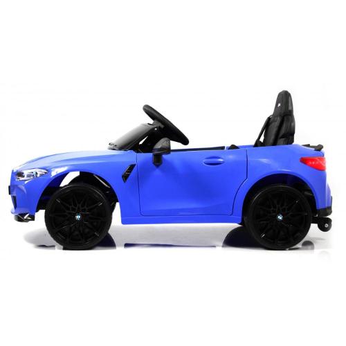 Детский электромобиль BMW M4 RiverToys A004AA синий фото 4