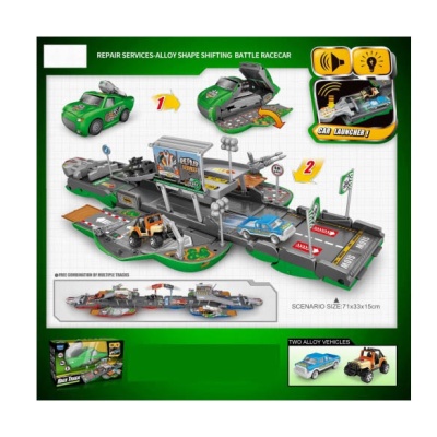 Игрушка Машина №Е6018 с трассой и пускателем 1