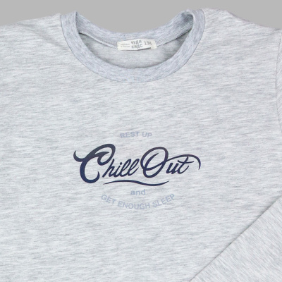 Пижама Чуди Кидс 612125Ц2-2 серый-синий 02