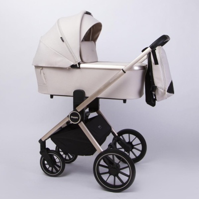 Коляска 2 в 1 Peppy Monaco GP Beige рама бежевая 04