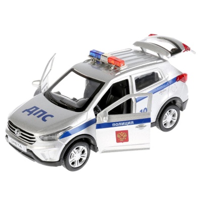 Металлическая инерционная машинка Hyundai Creta Технопарк CRETA-P-SL