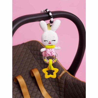 Подвесная игрушка погремушка Зайка Банни Мякиши 683