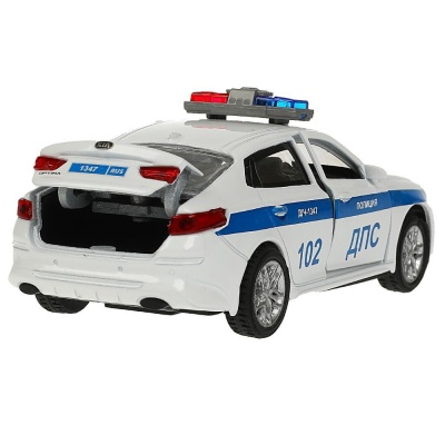 Металлическая машинка Kia Optima Полиция Технопарк OPTIMA-12SLPOL-WH 04