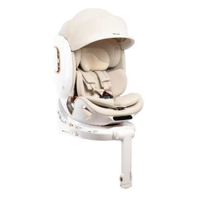 Автокресло Welldon Smarturn Air i-Size Ivory молочный 02