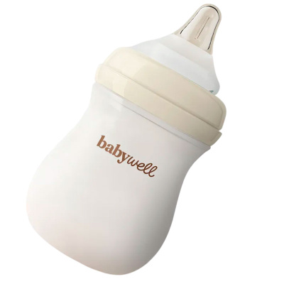 Бутылочка для кормления из стекла BabyWel 12063 розовый 3