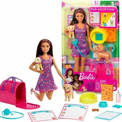 Кукла Барби и щенки 29 см Mattel HKD86