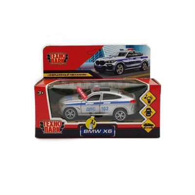 Машина BMW X6 Полиция Технопарк X6-12SLPOL-SR-2