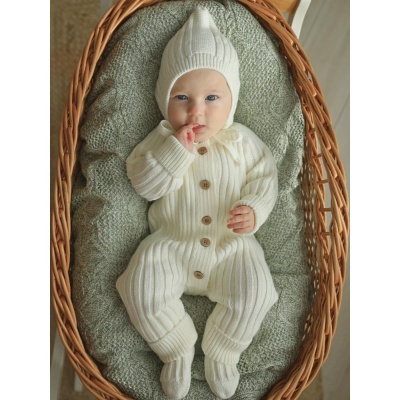 Комплект вязаный Маленькая звезда 0001-3 (ЧЗ-нк) кремовый 02