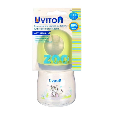 Бутылочка с широким горлышком Zoo 125 мл Uviton 0228/01 5