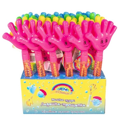 Мыльные пузыри 55 мл Ладошка-трещотка Пузырия 2023A 2