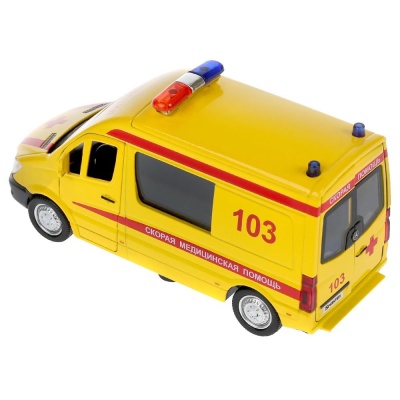 Игрушка mercedes-benz sprinter реанимация Технопарк SPRINTERVAN-14AMB-YE 1