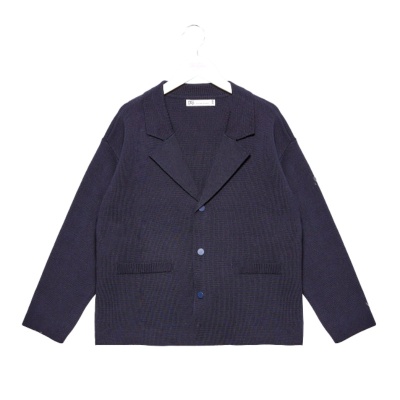 Пиджак кардиган школьный для мальчика Deloras М71785 синий 2
