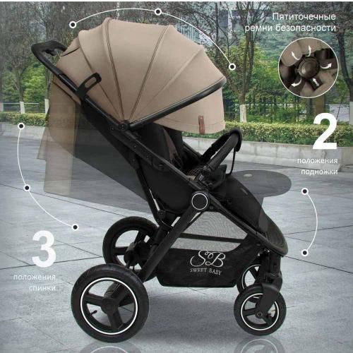 Коляска прогулочная Suburban Compatto Air Beige Sweet Baby фото 4