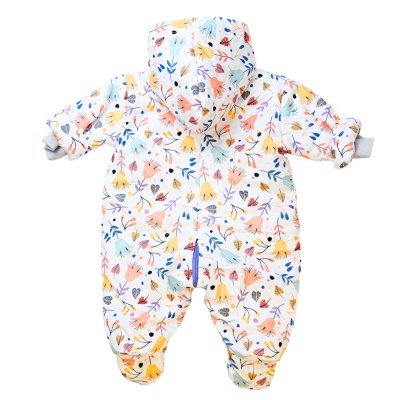 Комбинезон демисезонный Цветы Чуди Кидс 123424 белый 05