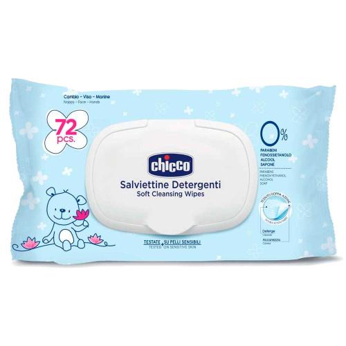 Очищающие салфетки 72 шт Chicco 00009163000000