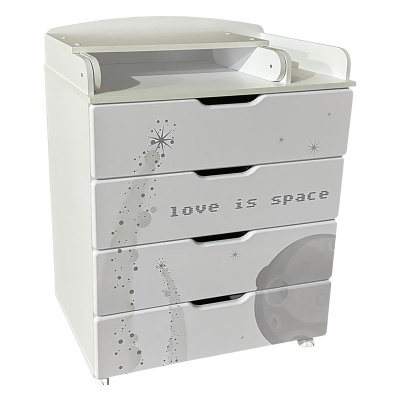 Комод детский с пеленальной доской Антел Ariel 800/4 Космос 02