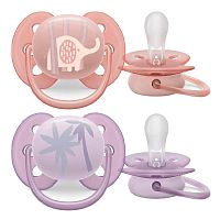 Пустышка Avent Ultra soft 0-6 месяцев 2 штуки Avent SCF091/09