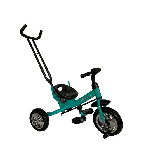 Велосипед трёхколёсный с родительской ручкой Velobibi Меркурий ВЛ-0866 мятный фото 6