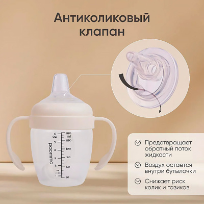 Поильник непроливайка с носиком Paomma PBH112 4