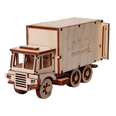 Конструктор деревянный Грузовик Чип 59 деталей Lemmo 0065 1