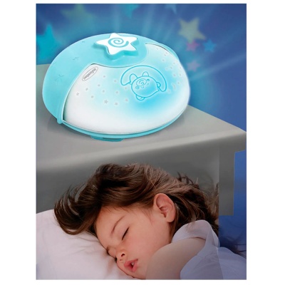 Ночник проектор музыкальный для детей Infantino 4627 голубой 3
