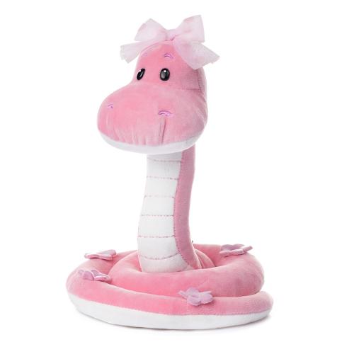 Мягкая игрушка Змейка Дафна розовая 24 см Maxi Toys MT-MRT012441-24 фото 2