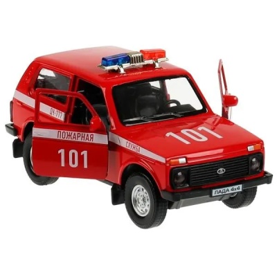 Игровой набор Гараж Пожарная часть Технопарк GARAGESMA-20PLFRI-LAD 5