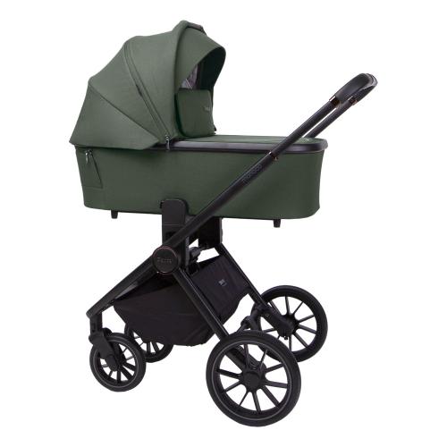 Коляска 2 в 1 Peppy Monaco Oliva Green рама чёрная