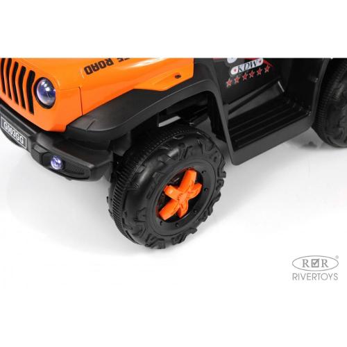 Детский электромобиль RiverToys G003GG оранжевый фото 19