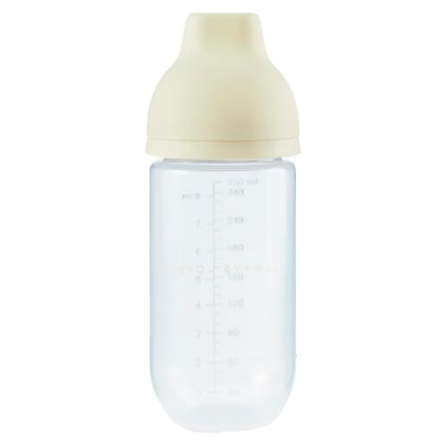 Бутылочка для кормления с двумя сосками 250 мл Happy Baby 10031 cream