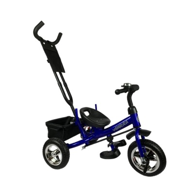 Велосипед трёхколёсный с родительской ручкой Velobibi Сатурн ВЛ-0688 синий 05