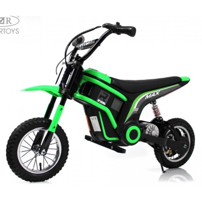 Детский электромотоцикл RiverToys A005AA зелёный