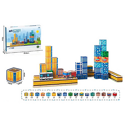 Конструктор Магнитный 74 кубика Zhorya ZY1868590 2