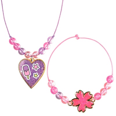 Набор для создания украшений Be TrenDIY Кулон-сердечко и браслет Волшебный мир B018Y 01