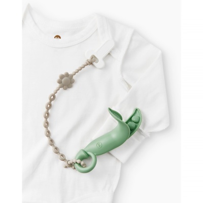 Держатель пустышки с клипсой Happy Baby 11032 olive 5