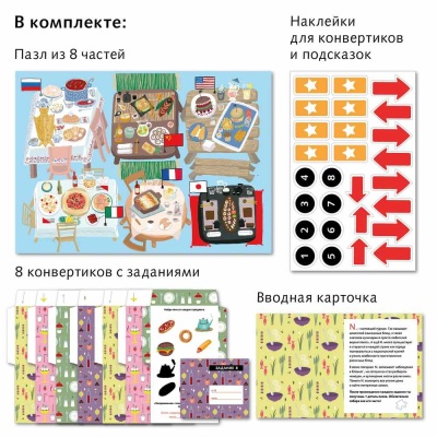 Настольная игра Квест в чемоданчике Кухни мира Десятое Королевство 83289