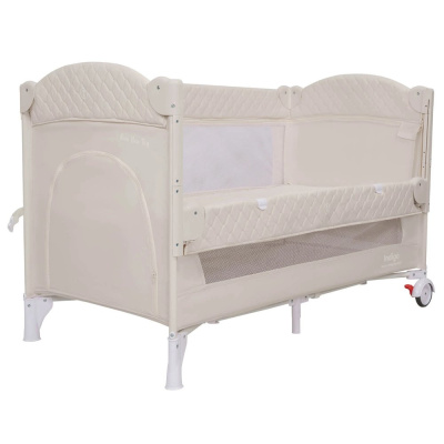 Кровать-манеж Indigo Bon-Bon Toy светло-бежевый 02