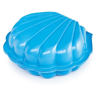 Песочница с крышкой Ракушка Maxi Paradiso Toys T00703 голубой 02
